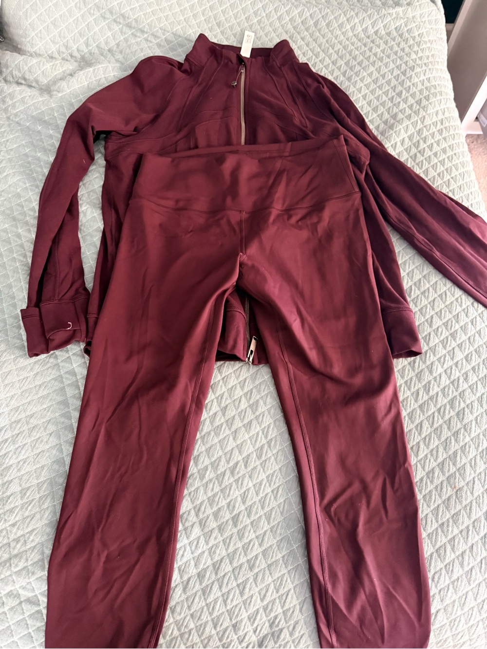 lululemon athletica Burgundy High-Rise Leggings Set